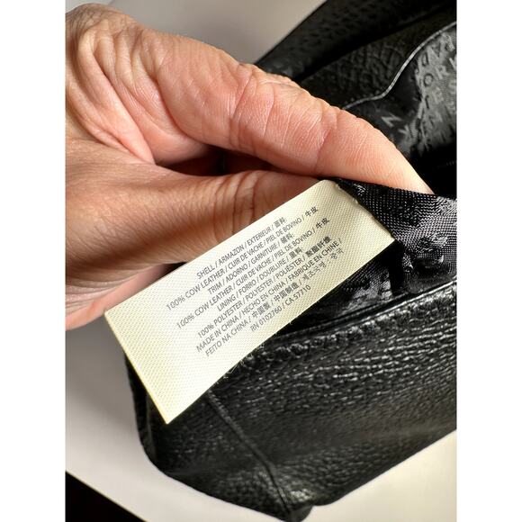 Kate Spade black pebbled leather backpack purse gold turnlock - Picture 6 of 9